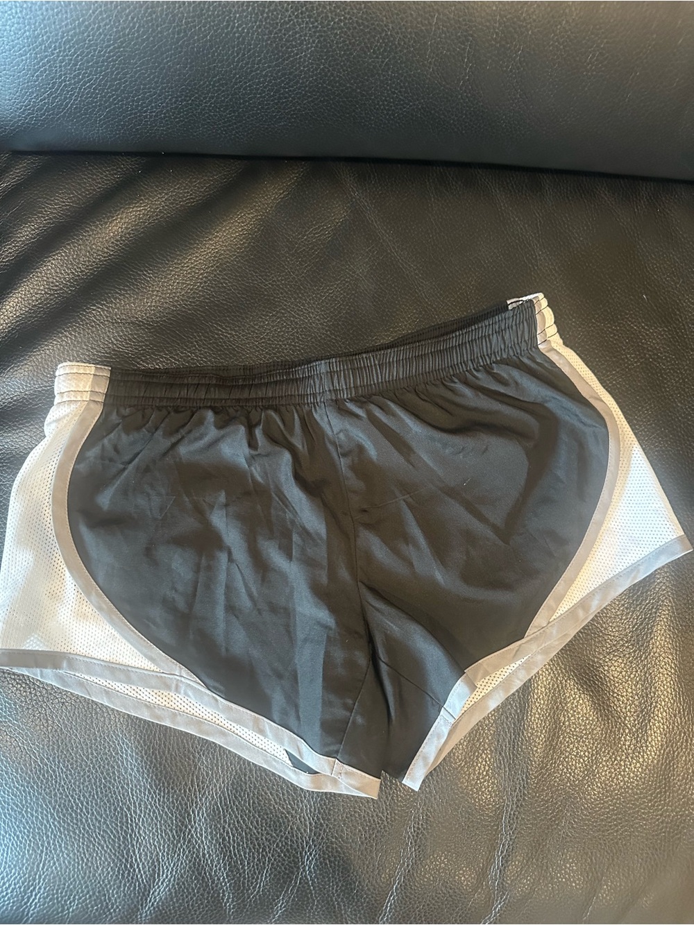 SO Black Athletic Shorts with White Trim